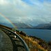Rainbow over Lake Wakatipu, Otago, New Zealand