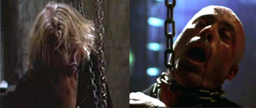 McClane and Bauer's respective strangulation-by-metal-chain kills