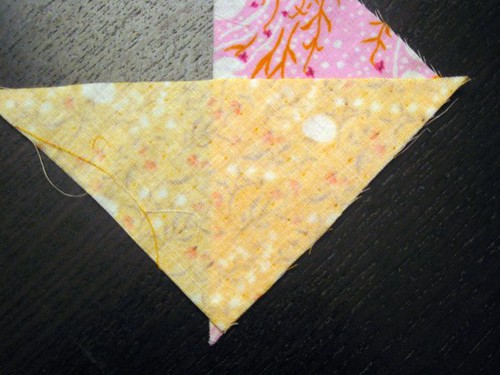 Piecing Half Square Triangles