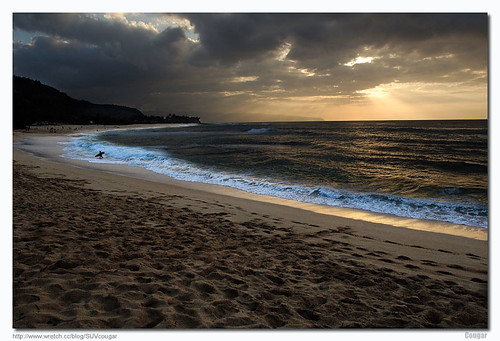 hawaii beaches at sunset. Sunset beach, Hawaii
