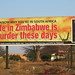 Billboard welcoming Zimbabweans to South Africa