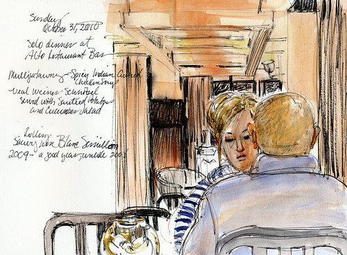 Berlin, restaurant couple