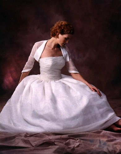 ball gown wedding dress with bolero