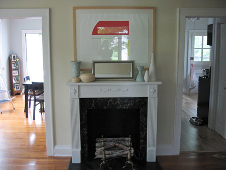 fireplace after white