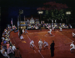 Morris Kantor: Baseball at Night, 1934