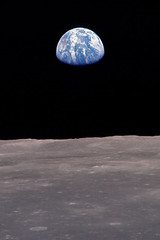 Earth from the moon iPhone wallpaper