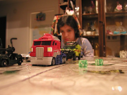 Maria contemplates what she should have Optimus Prime do...