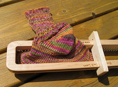 Skinny yarn sock