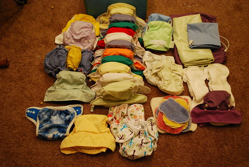 Cloth diaper stash