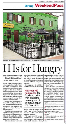 H is for Hungry, Express article