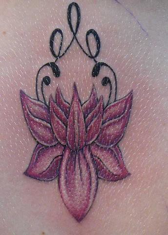 Lotus & Tribal Tattoo Art Design