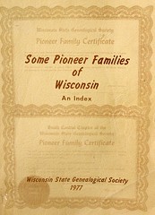 Pioneer Families of Wisconsin