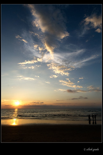 sunset at Tarkarli Beach