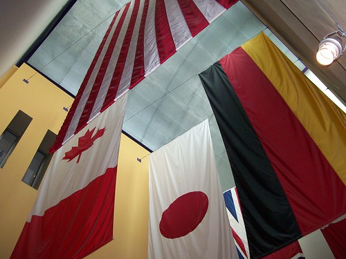 Flags at the International Center