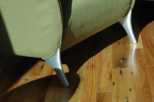 Isilon anteroom, modern chair, Seattle, Washington by Wonderlane