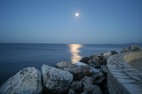 Moonlight in the sea