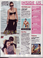 Hilary Duff featured in US weekly magazine