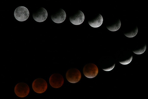 Series of eclipse shots