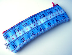 Blue and Red Measuring Tape Case