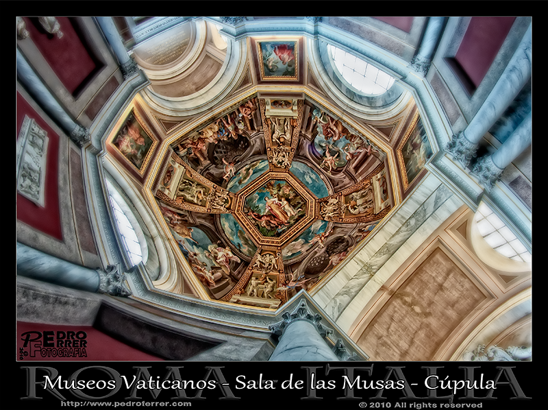 Roma - Museos Vaticanos - Techo sala de las musas