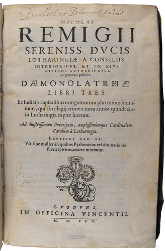 Title page of Daemonolatreiae libri tres