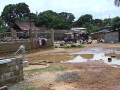 The village around the school in Congotown