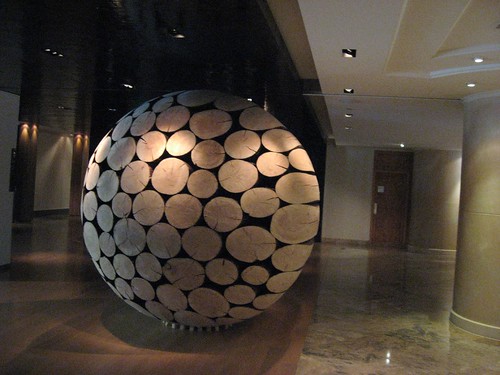 Wood Ball inside Grand Hyatt