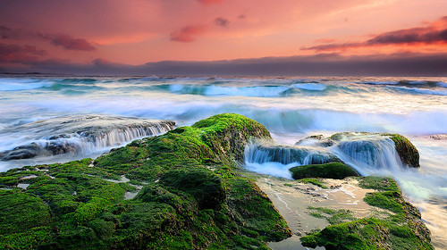 フリー写真素材|自然・風景|海|海岸|夕日・夕焼け・日没|オーストラリア|