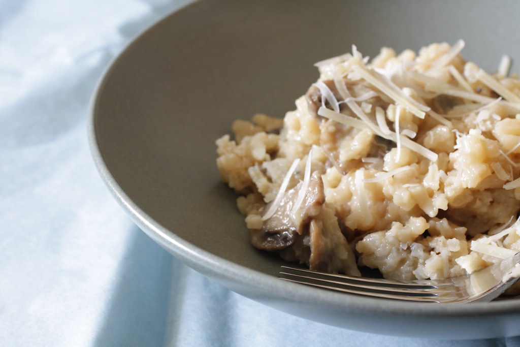 Oven-Baked Mushroom Risotto