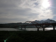 32.關渡大橋與夕陽 (1)