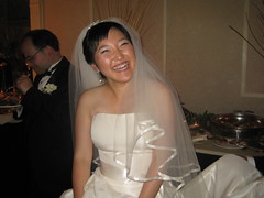 Cha-Eun Koo in her wedding dress