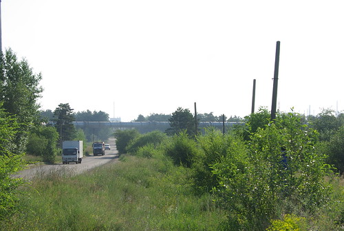 Angarsk, closed tram line in Maisk district. ©  trolleway