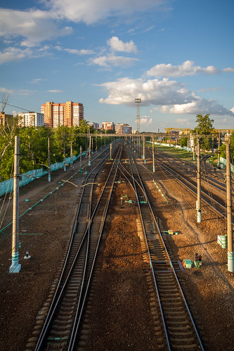 Train station of  Odintsovo ©  Valeri Pizhanski