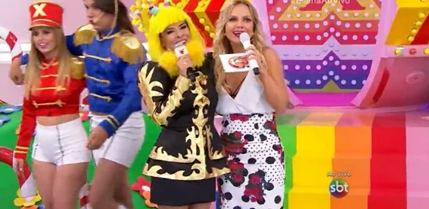 Antes concorrentes, Mara faz cosplay de Xuxa no programa da Eliana
