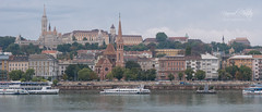 West bank of river Dunabe with a view of Castle District (4k 21:9) in Budapest, Budapest with Panasonic DMC-GX7