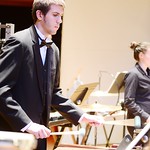 Student performing on percussion.
