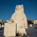 Escultura de neve compactada