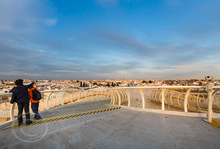 Seville Jan 2016 (5) 776  - Around and about the Metropol Parasol in Plaza de la Encarnacion at the other end of the day this time - waiting for the sunset