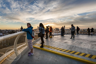Seville Jan 2016 (5) 775  - Around and about the Metropol Parasol in Plaza de la Encarnacion at the other end of the day this time - waiting for the sunset