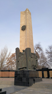 Martial monument in the park of Zharkent (20151212_101219 1PS)