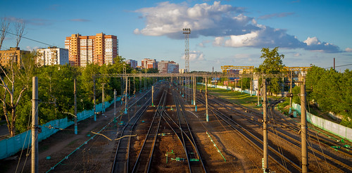 Train station of  Odintsovo ©  Valeri Pizhanski