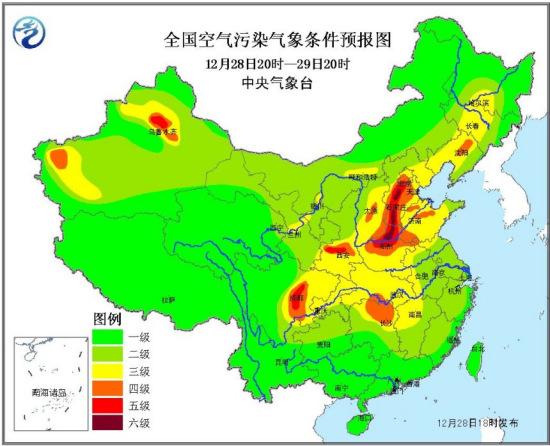 京津鲁及冀中南豫北将有轻到中度霾 局地重度霾