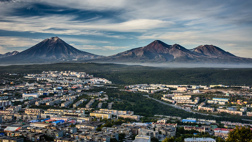 Petropavlovsk-Kamchatsky and its Volcanoes ©  kuhnmi