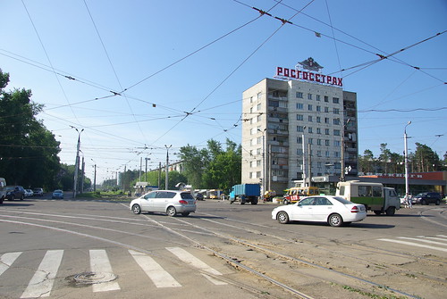 Angarsk Grand Union tram crossing. ©  trolleway