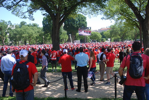 Big crowd!  Caps parade Washington DC ©  Michael Neubert