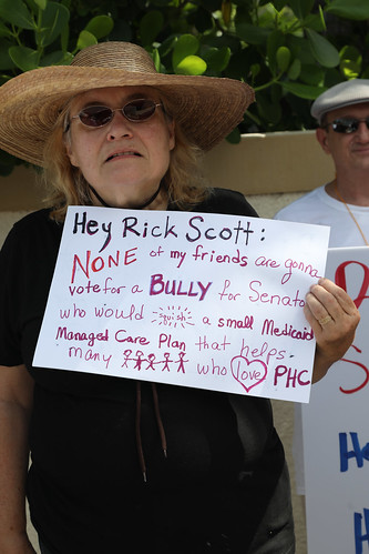 Governor Rick Scott Protest - Naples FL 2018