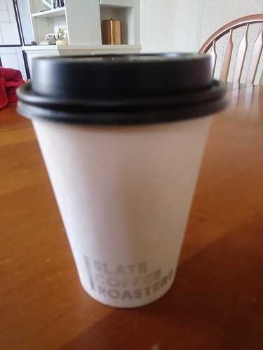 Artisanal Seattle coffee cup (plus coffee inside) ©  Michael Neubert