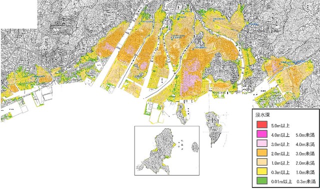 広島市発表の浸水想定は3m以上今からまた...
