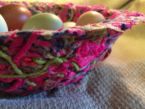 close up yarn bowl