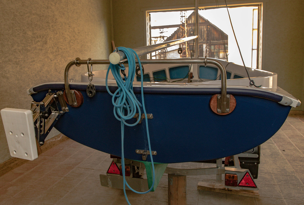 : Boat in shed